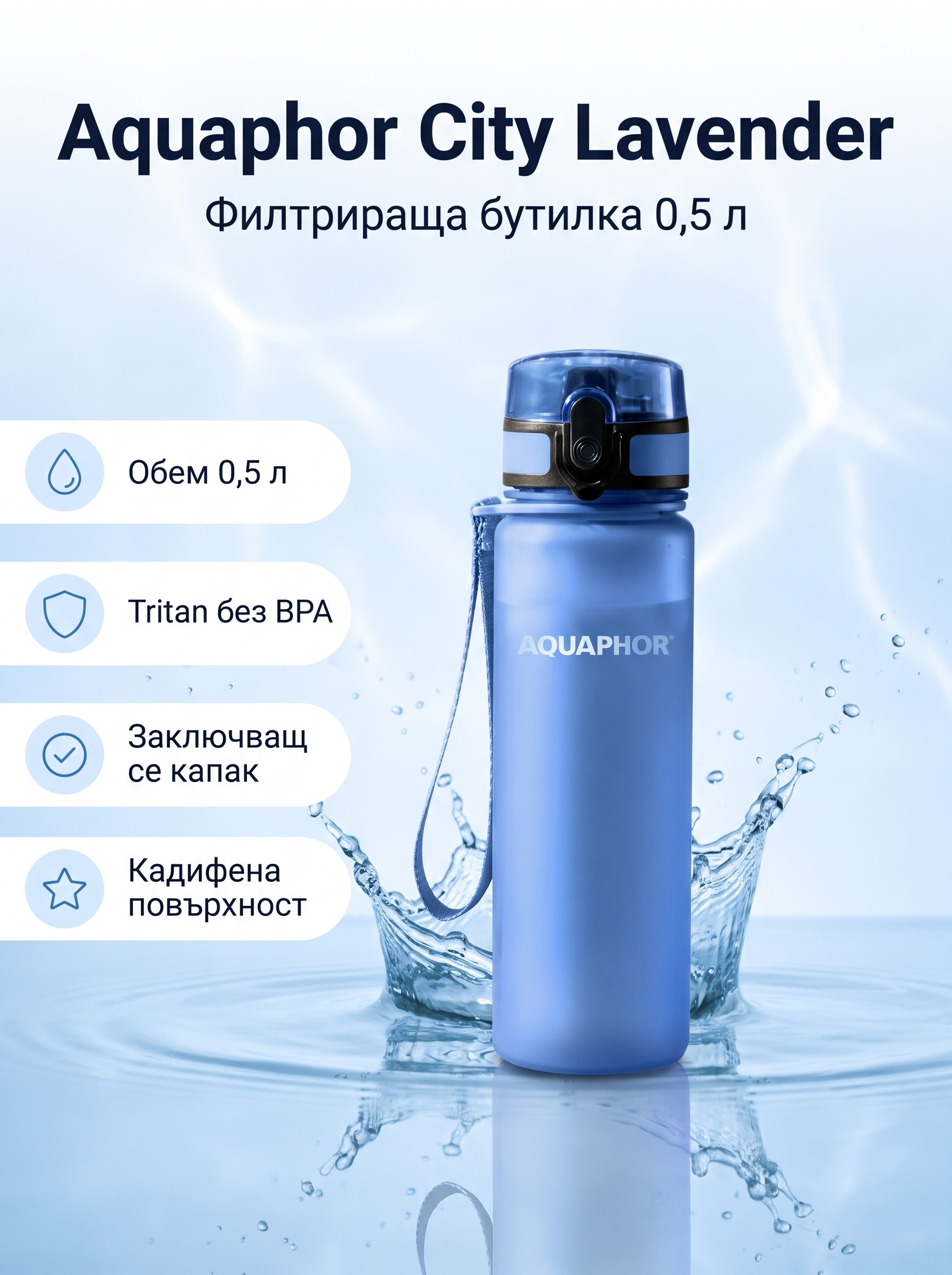 Aquaphor Бутилка Аквафор Lavender