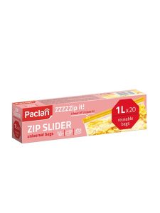 Paclan ZIPPER ENVELOPES ZZZIP IT ZIP 1 L., 20 PCS.