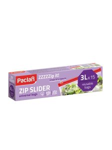 Paclan ZIPPER ENVELOPES ZZZIP IT ZIP 3 L., 15 PCS.
