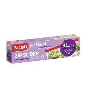 Paclan ZIPPER ENVELOPES ZZZIP IT ZIP 3 L., 15 PCS.