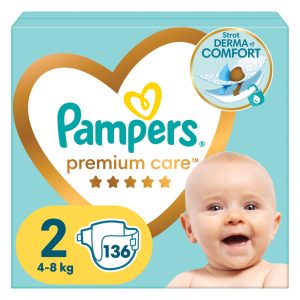 PAMPERS Premium Care Размер 2, пелени, MB, 136бр.
